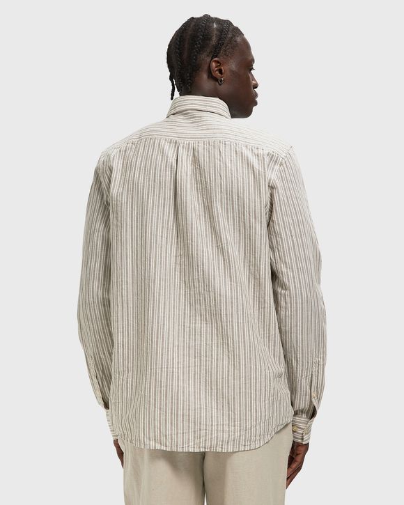 Stripe Cotton-Linen Shirt