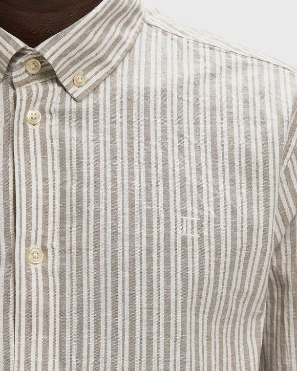 Stripe Cotton-Linen Shirt