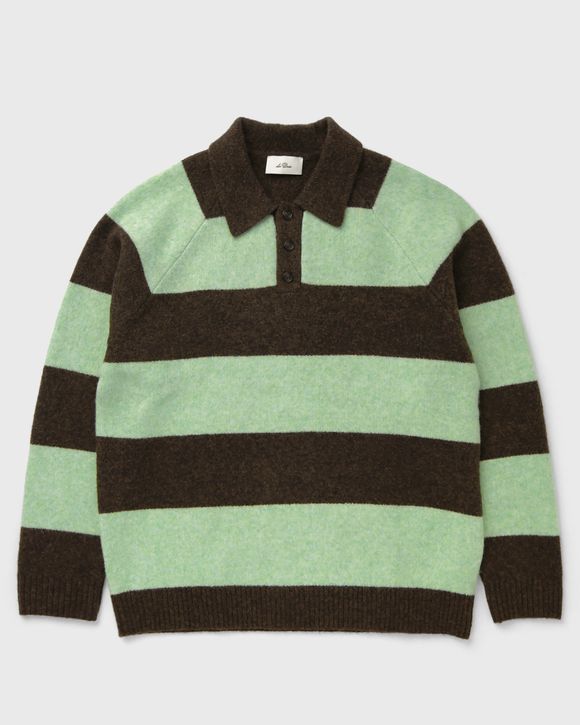 Striped Melange Knitted Polo