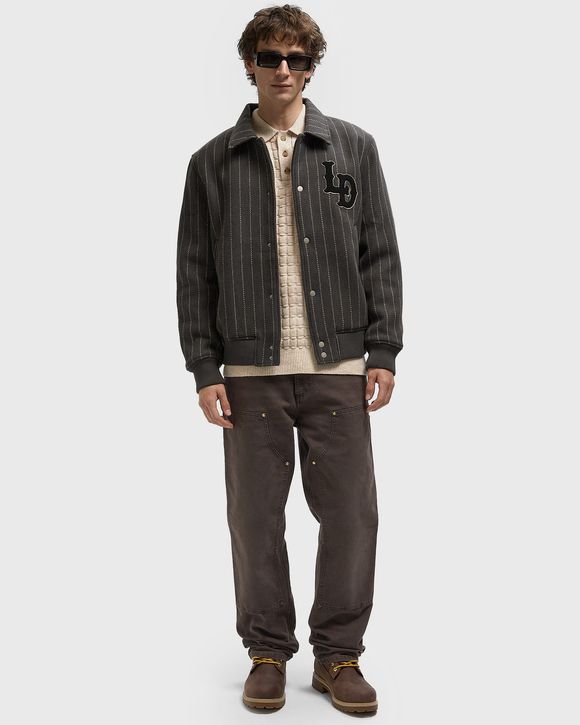 Varsity Pinstripe Wool Jacket