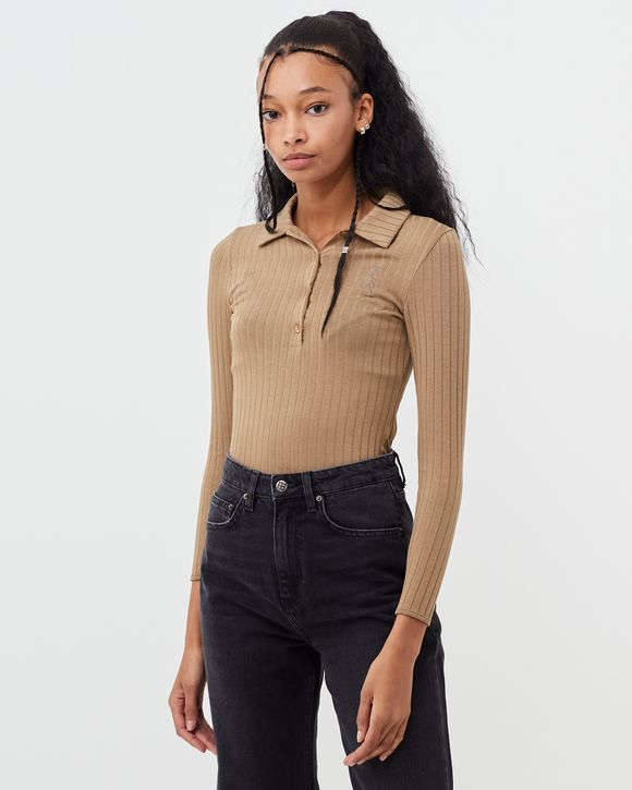 RIB KNIT LONG SLEEVE BODY