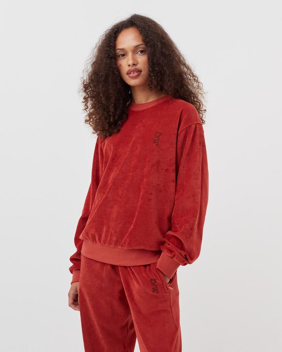 VELOUR SWEATS CREWNECK SWEATSHIRT