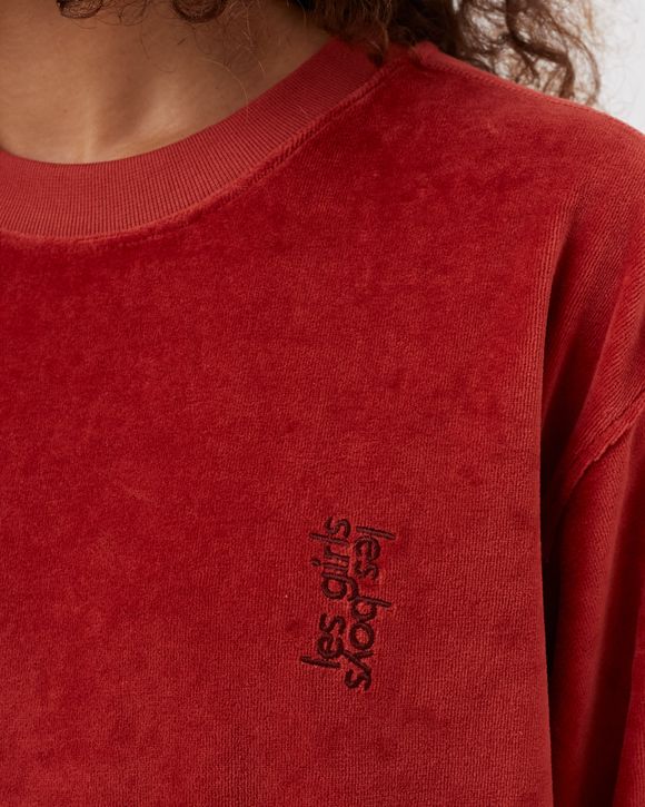 VELOUR SWEATS CREWNECK SWEATSHIRT