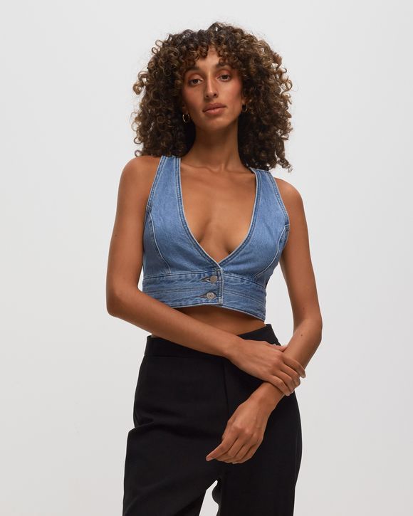 RAINE DENIM CROP TOP
