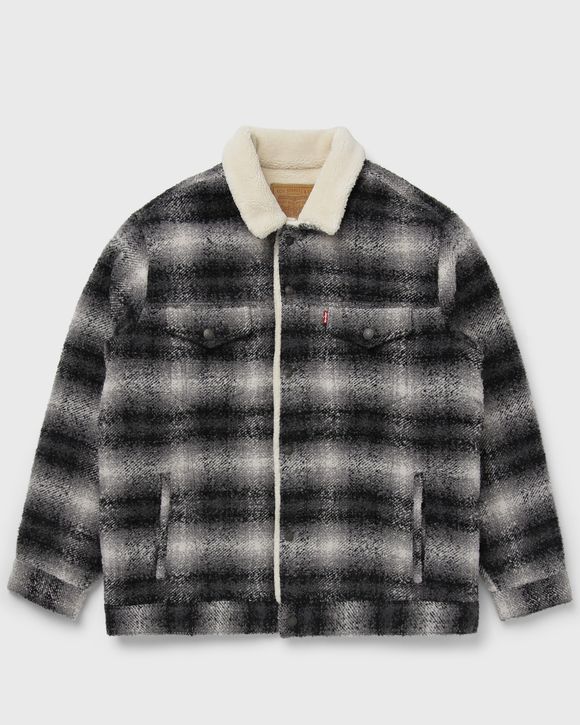 RELAXED FIT PLAID TRUCKER
