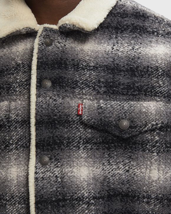 RELAXED FIT PLAID TRUCKER