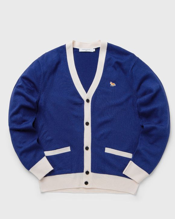 BABY FOX PATCH BI-COLOR CLASSIC CARDIGAN