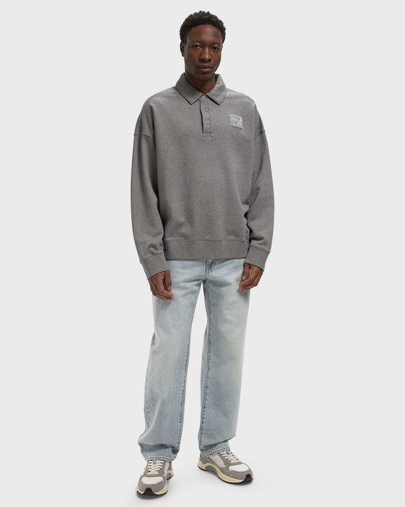 STAMP OVERSIZE POLO SWEASHIRT