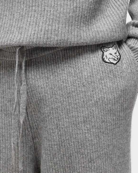 TONAL FOX HEAD PATCH RIBBED JOG PANTS