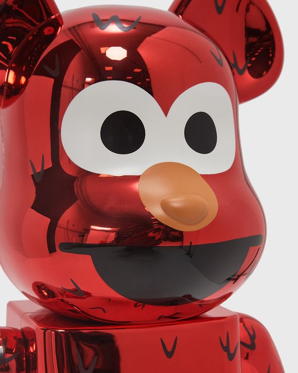 BEARBRICK 1000% SESAME STREET ELMO CHROME