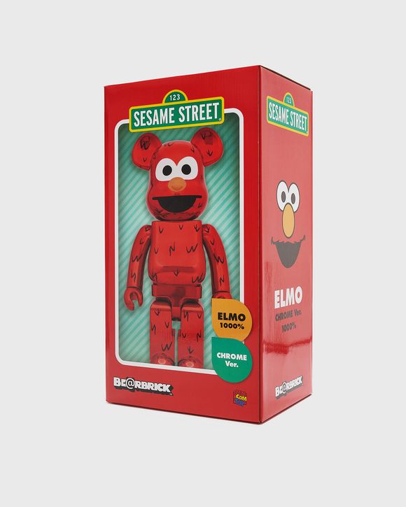 MEDICOM BEARBRICK 1000% SESAME STREET ELMO CHROME Red | BSTN Store