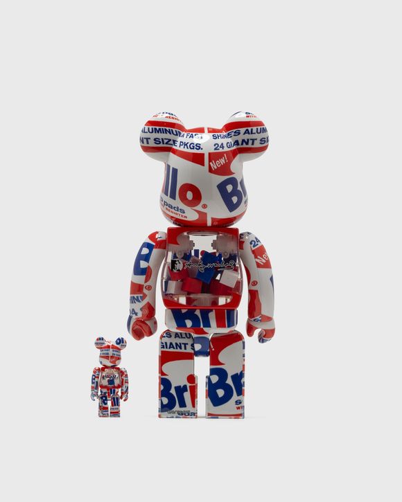 BEARBRICK 400% ANDY WARHOL BRILLO 2022 2-PACK