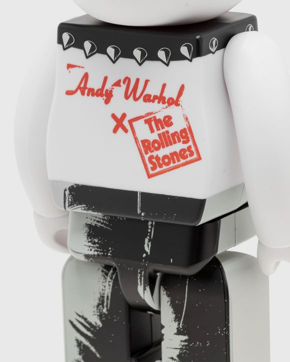 BEARBRICK 400% ANDY WARHOL X THE ROLLING STONES STICKY FINGERS 2-PACK
