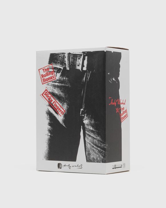 BEARBRICK 400% ANDY WARHOL X THE ROLLING STONES STICKY FINGERS 2-PACK
