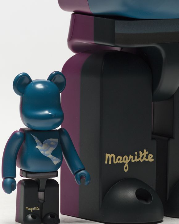 BEARBRICK 400% MAGRITTE L'OISEAU DE CIEL / LA BELLE SOCIETE 2-PACK