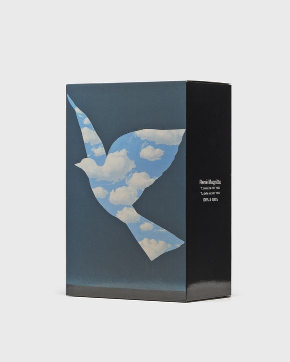 BEARBRICK 400% MAGRITTE L'OISEAU DE CIEL / LA BELLE SOCIETE 2-PACK