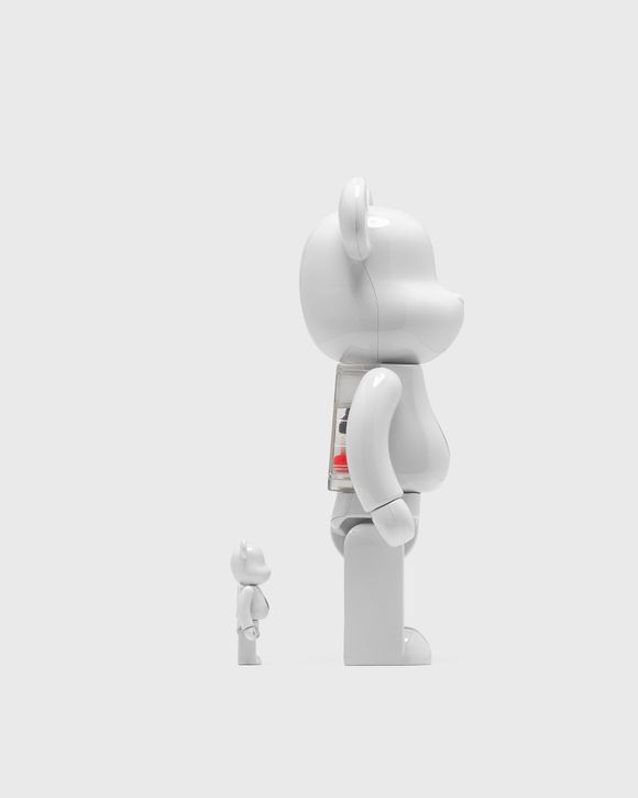 BEARBRICK 400% PIL WHITE CHROME 2-PACK