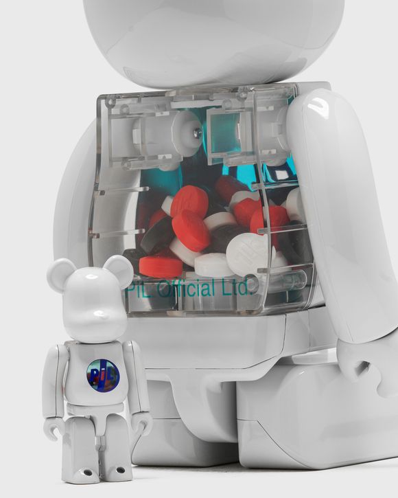 BEARBRICK 400% PIL WHITE CHROME 2-PACK