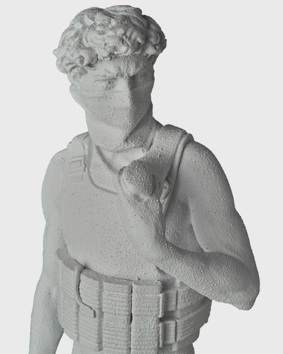 BRANDALISM SUICIDE MAN STATUE GESSO VERSION