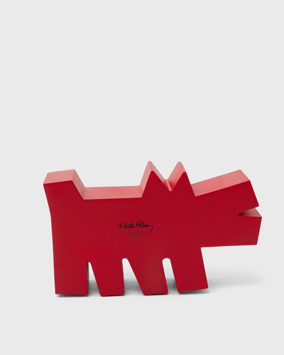MEDICOM KEITH HARING BARKING DOG STATUE ORIGINAL Red Black | BSTN