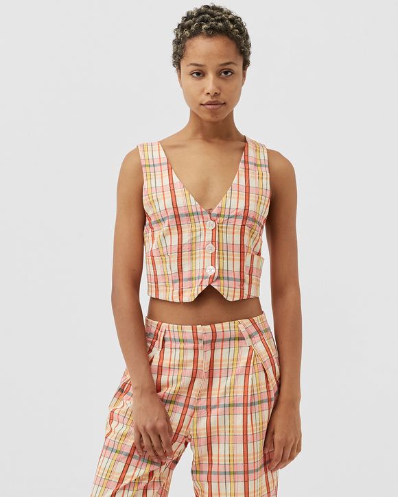 Claudia Plaid Vest