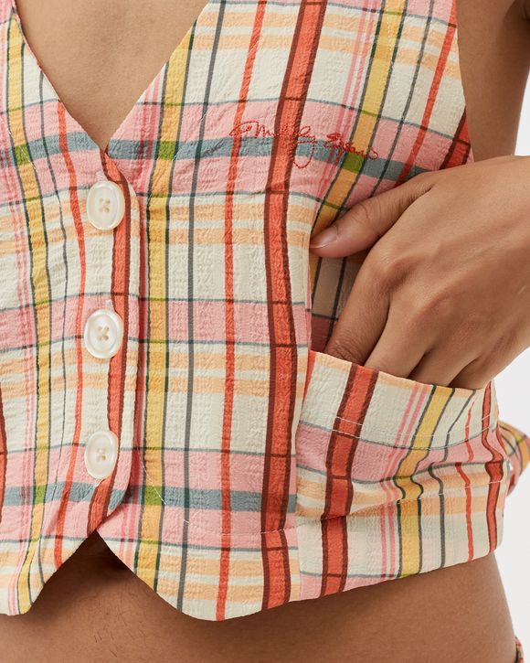 Claudia Plaid Vest