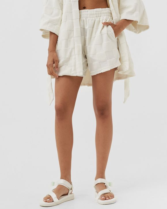 Estelle Terrycloth Check Lounge Short