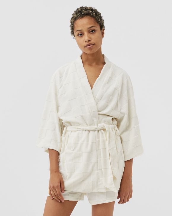 Estelle Terrycloth Check Robe
