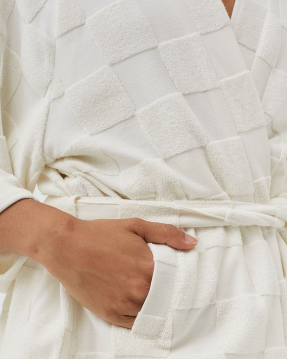 Estelle Terrycloth Check Robe