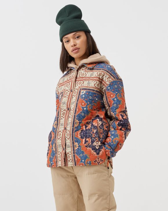 Persian Rug Quilted Shirt Jacket