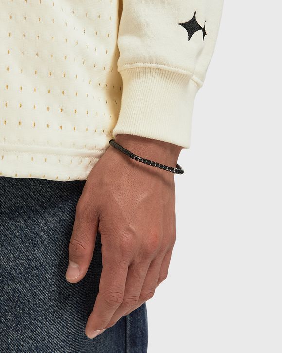 silver heishi bracelet