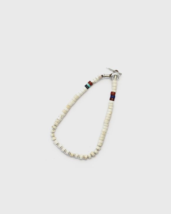 silver heishi bracelet