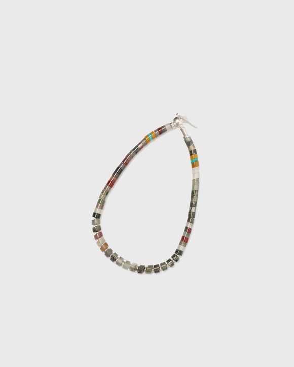 silver heishi bracelet