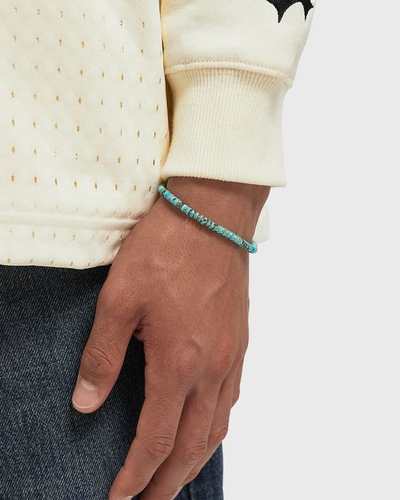 silver heishi bracelet