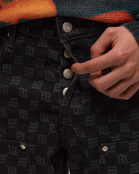 DENIM MONOGRAM CARPENTER TROUSERS