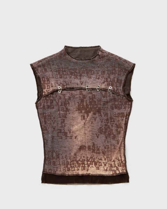 TYPEWRITER PIERCED SLEEVELESS