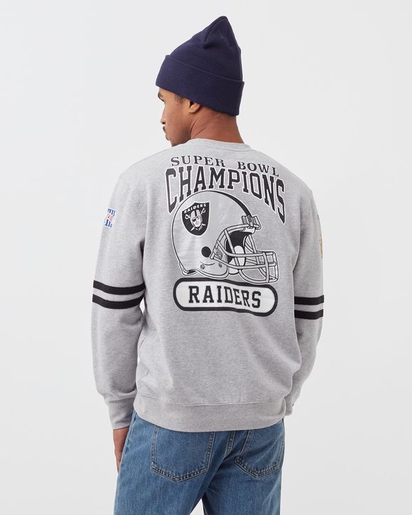 All Over Print Fleece Crew Sweatshirt Oakland Raiders