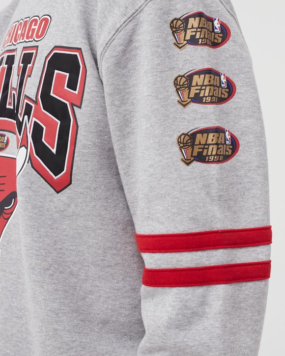 Chicago Bulls All Over Print Fleece Crew Sweatshirt