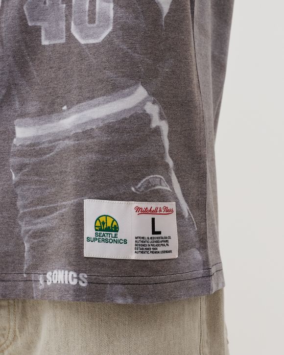 NBA ABOVE THE RIM SUBLIMATED S/S TEE SUPERSONICS SHAWN KEMP