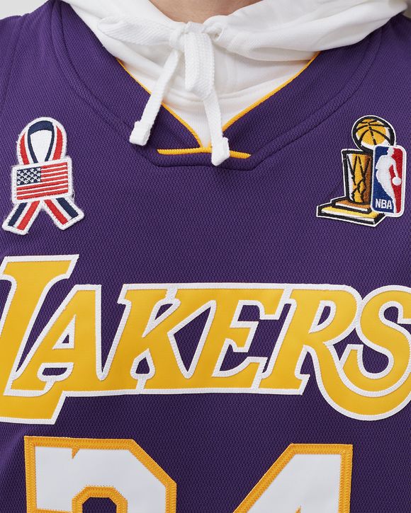 NBA AUTHENTIC FINALS JERSEY LOS ANGELES LAKERS 2001-02 SHAQUILLE O'NEAL #34