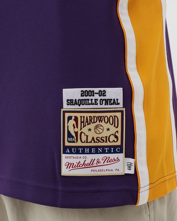NBA AUTHENTIC FINALS JERSEY LOS ANGELES LAKERS 2001-02 SHAQUILLE O'NEAL #34