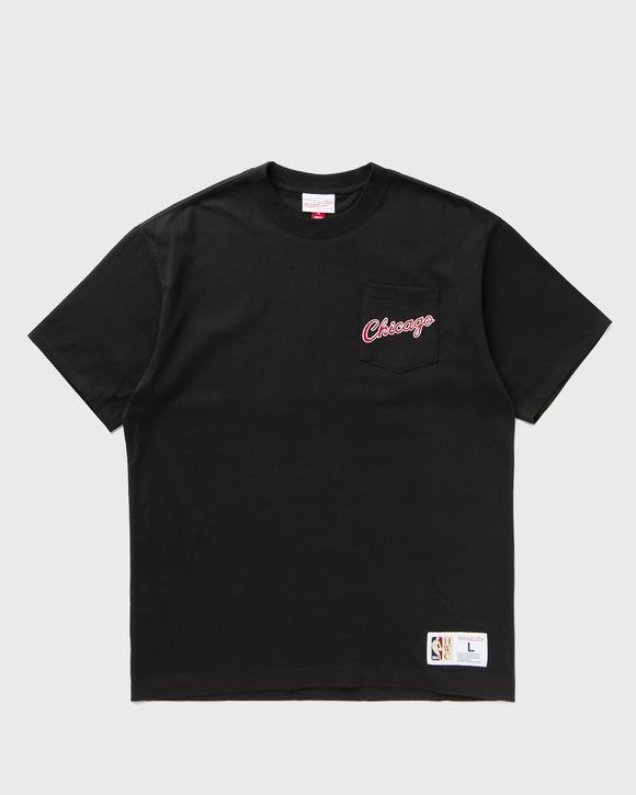NBA DOUBLE HIT SS POCKET TEE VINTAGE LOGO CHICAGO BULLS