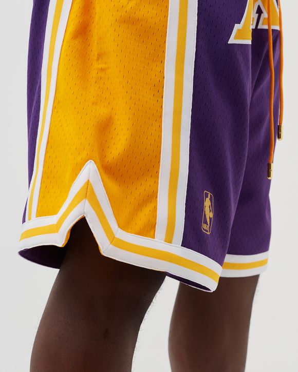 NBA JUST DON SHORTS LOS ANGELES LAKERS ROAD 1996