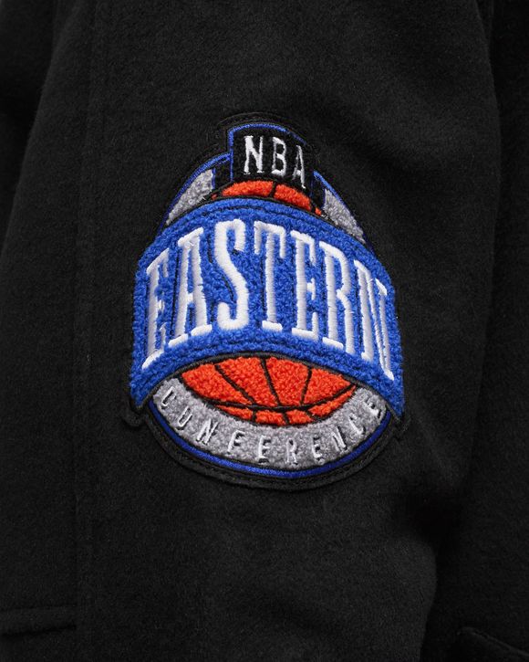 NBA NEW YORK NETS HARDWOOD CLASSICS WOOL VARSITY JACKET