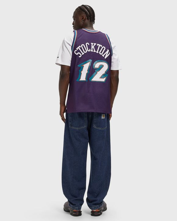 NBA SWINGMAN JERSEY UTAH JAZZ ROAD 1996-97 JOHN STOCKTON #12