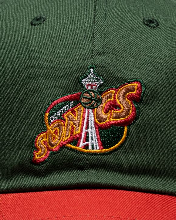 NBA TEAM 2TONE 2.0 DAD STRAPBACK CAP HWC SEATTLE SUPERSONICS