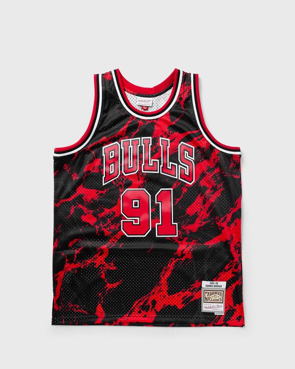 NBA TEAM MARBLE SWINGMAN JERSEY BULLS 1997 DENNIS RODMAN