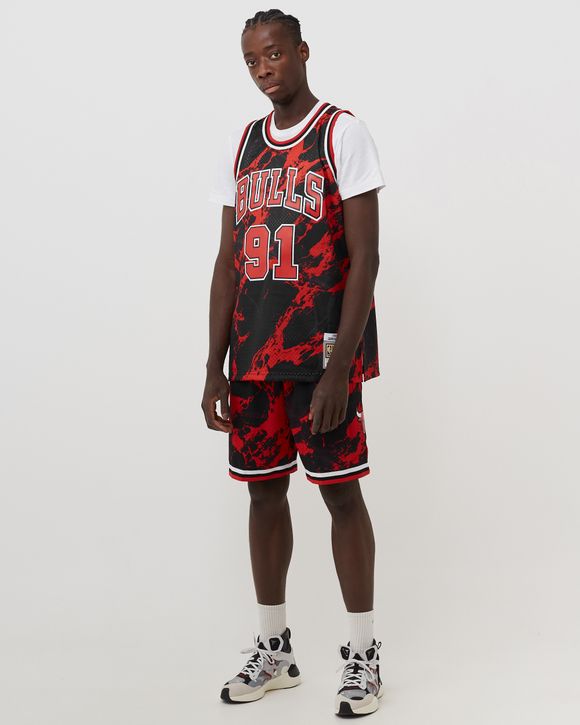 NBA TEAM MARBLE SWINGMAN JERSEY BULLS 1997 DENNIS RODMAN