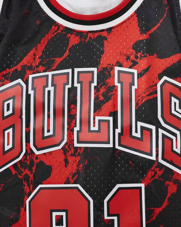 NBA TEAM MARBLE SWINGMAN JERSEY BULLS 1997 DENNIS RODMAN