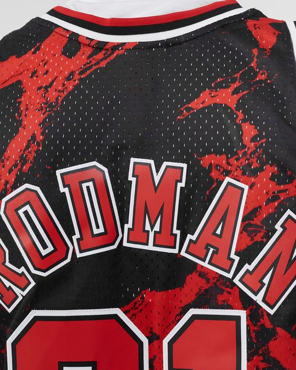 NBA TEAM MARBLE SWINGMAN JERSEY BULLS 1997 DENNIS RODMAN